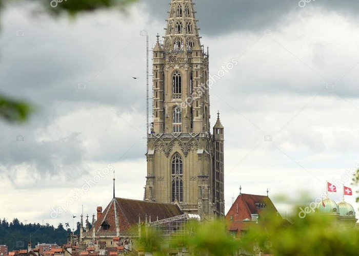 Münster Cathedral The Muenster cathedral of Berne (Berner Muenster) in the old city ... photo