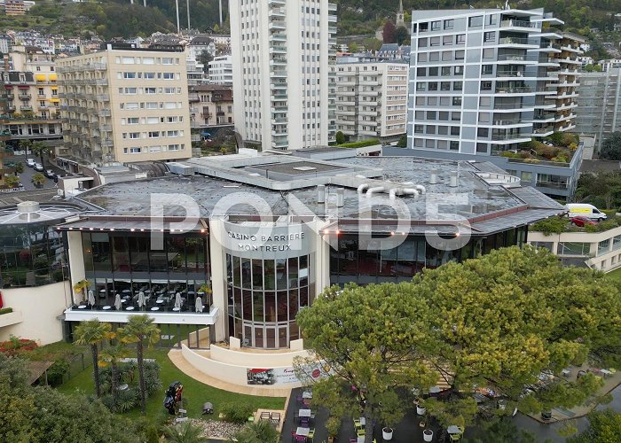 Casino Barriere Montreux Casino Barriere Montreux from above - MO... | Stock Video | Pond5 photo