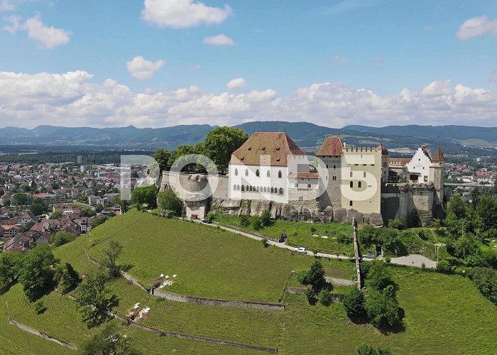 Lenzburg Castle Lenzburg castle in canton of Aargau in S... | Stock Video | Pond5 photo