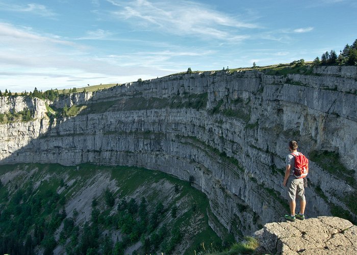 Creux du Van Hiking around the Creux du Van and the village of Noiraigue photo