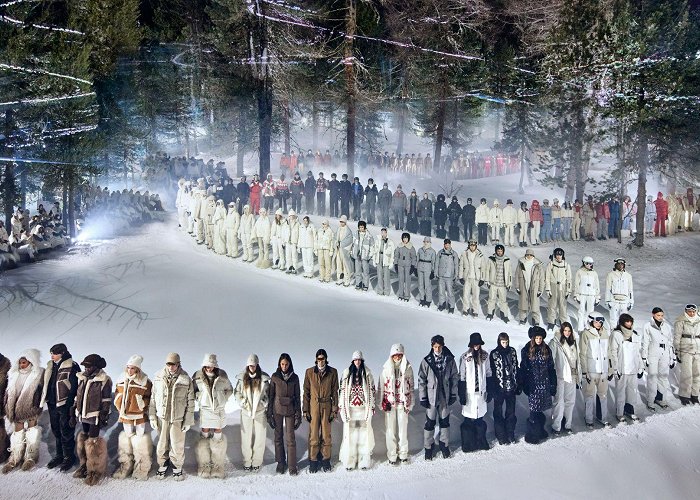 St. Moritz Moncler hosts star-studded show in snowy St. Moritz photo