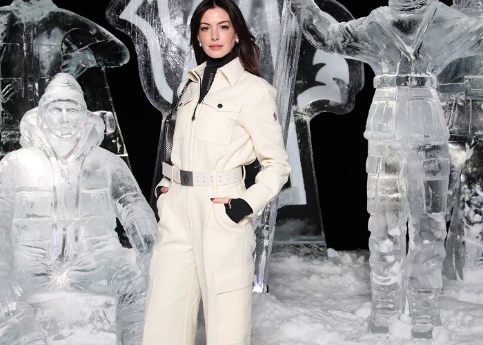 St. Moritz A Puffer-Clad Anne Hathaway And A Piano Solo From Willow Smith ... photo