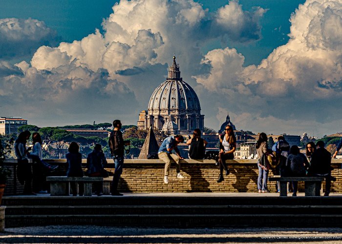 Giardino degli Aranci The orange garden and its panoramic view, Aventino - Rome photo