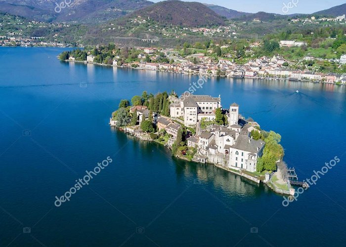 San Giulio Island San Giulio Island and village Stock Photo by ©rcaucino 148745535 photo