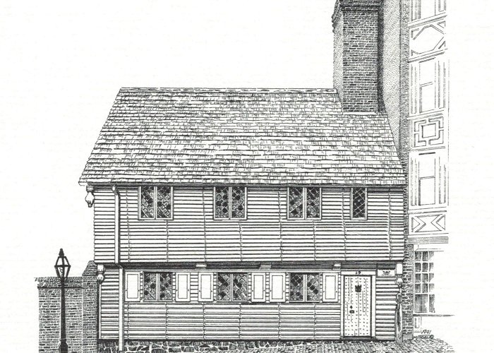 Paul Revere House Boston Notecards - Paul Revere House photo