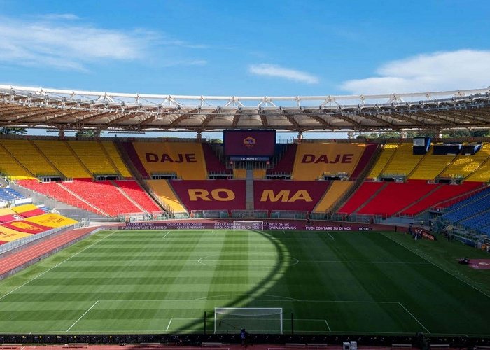 Stadio Olmpico Roma sell 46,000 virtual tickets for derby match against Lazio ... photo