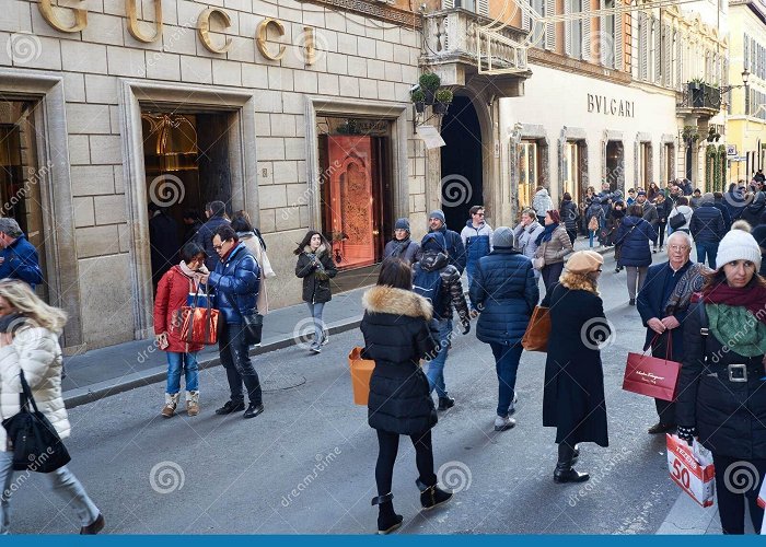 Via Condotti People Shopping at Winter Holidays at Via Condotti Editorial Stock ... photo