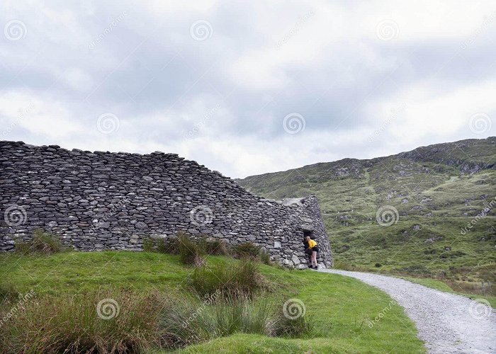 Staigue Stone Fort View Staigue Stone Fort Stock Photos - Free & Royalty-Free Stock ... photo