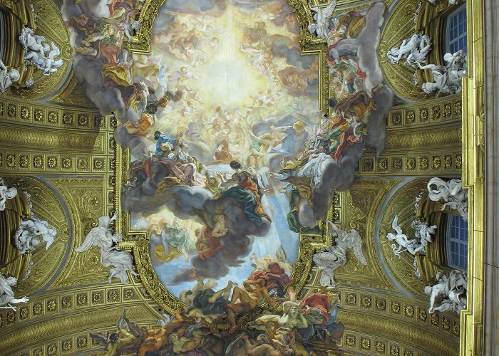 Gesù Church The ceiling vault of the Gesù. - Understanding Rome photo