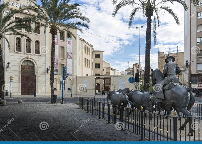 Bullring Alicante Sculpture Outside the Bullring, Alicante, Spain Editorial ... photo