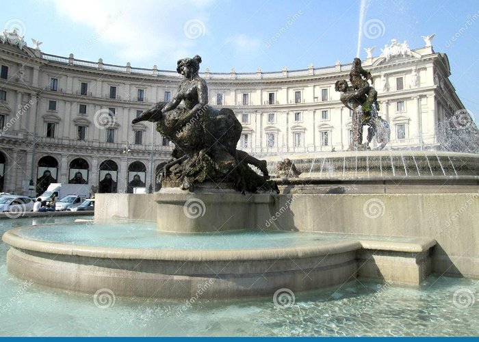 Piazza della Repubblica The Fountain of the Naiads Located in the Center of the Piazza ... photo