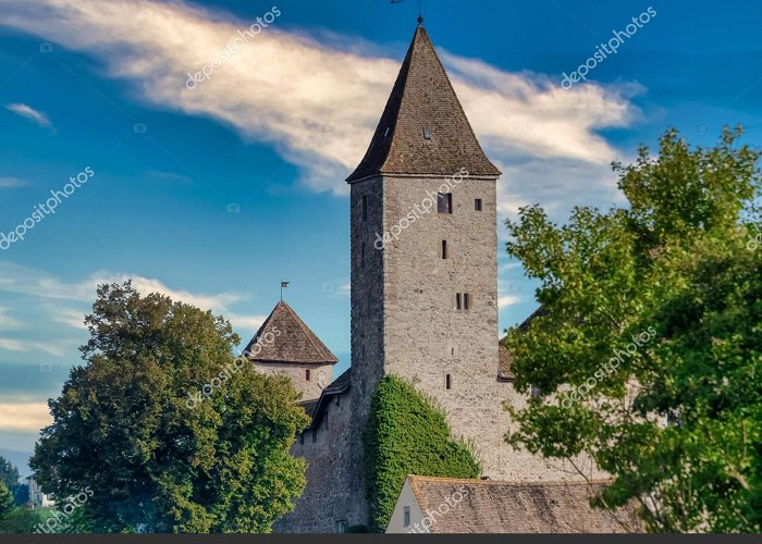 Schloss Rapperswil Skyline Old City Rapperswil Dominated Its Medieval Castle Towers ... photo