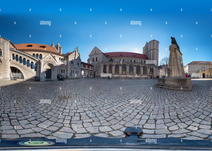 Burgplatz Braunschweig 360° view of Braunschweig, Germany: Burgplatz in the center of ... photo