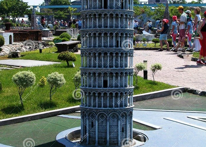 Italy in Miniature Pisa Tower in the Theme Park `Italy in Miniature` Italia in ... photo