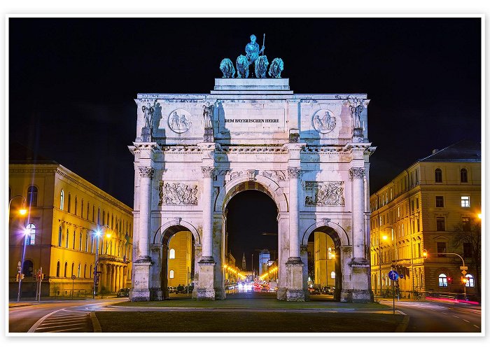 Siegestor Triumphal arch (Siegestor) in Munich print by Editors Choice ... photo
