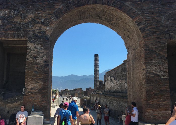 Forum Stones in ancient Pompei placed to prevent cariagges from entering ... photo