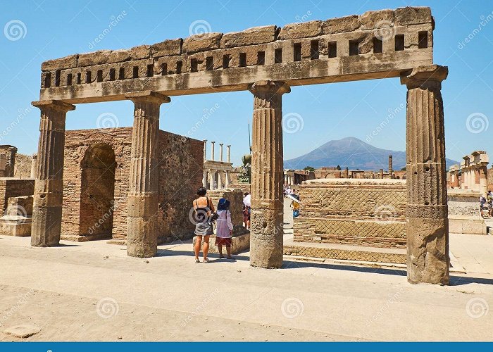 Forum Ruins of Pompeii, Ancient Roman City. Pompei, Campania. Italy ... photo
