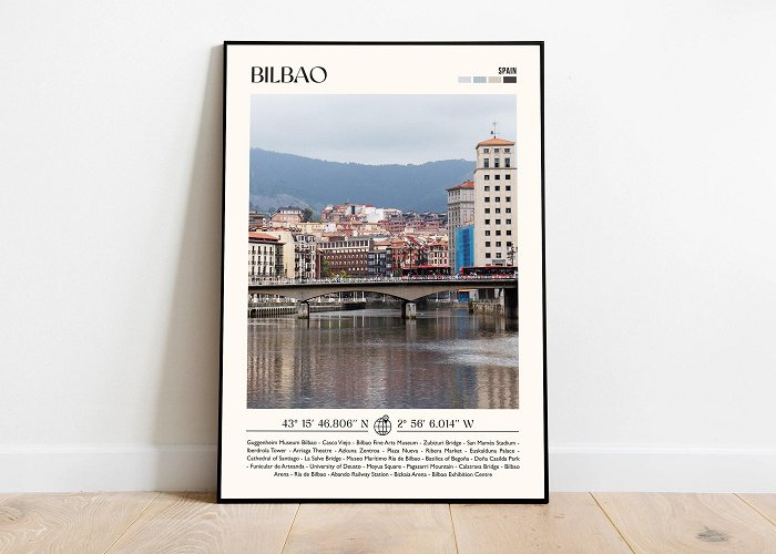 Maritim Museum Ría de Bilbao Bilbao Print Spain Travel Poster Gift Eclectic Vibrant Print ... photo