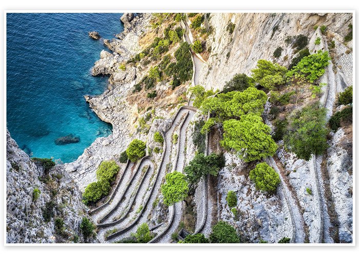 Via Krupp Via Krupp serpentine path on Capri print by Jan Christopher Becke ... photo