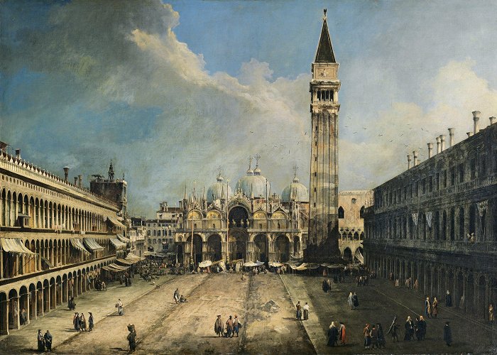 Piazza San Marco The Piazza San Marco in Venice - Canaletto. Museo Nacional Thyssen ... photo