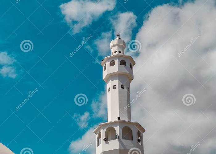Omar Ibn Al-Khattab Mosque A Minaret of the Omar Ibn Al-Khattab Mosque, Inaugurated in 1983 ... photo