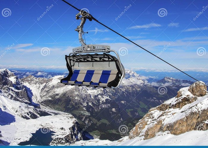 Ice Flyer Suspended Ropeway in Alps Titlis, Engelberg, Switzerland Stock ... photo