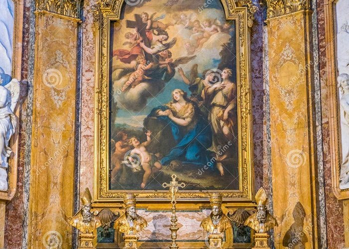 Santa Maria Maddalena Painting `the Penitent Magdalen Adoring the Cross` by Michele ... photo