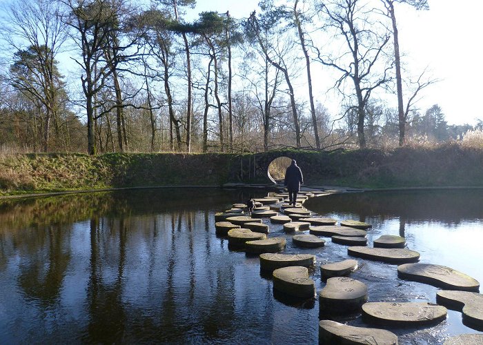 Het Lankheet 2014-02-23 Waterparkje het Lankheet met leuke stapstenen in een ... photo