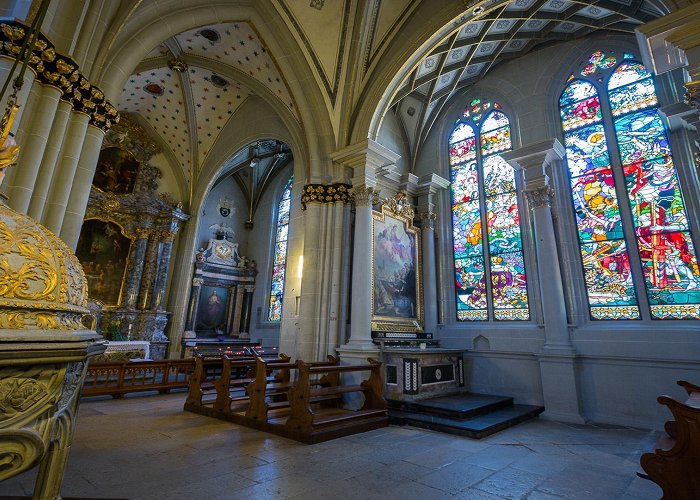 St-Nicholas Cathedral Fribourg Stained glasses of the cathedral St Nicholas | Fribourg photo