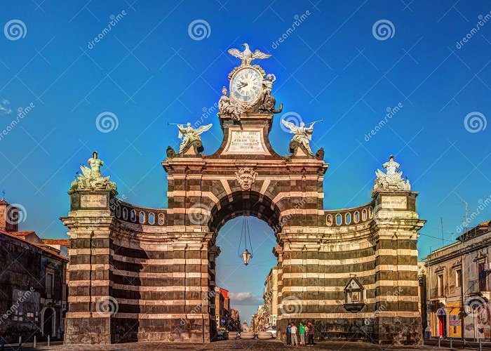 Porta Garibaldi The Arch Giuseppe Garibaldi, Catania, Sicily Editorial Image ... photo