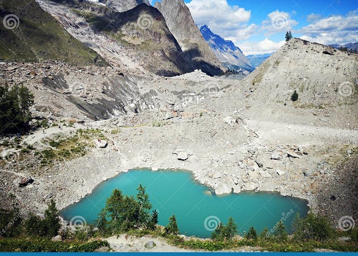 Val Veny Blue Glacial Lake in the Mountains Stock Image - Image of aosta ... photo