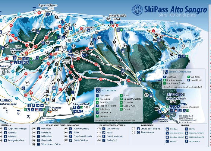 Monte Rotondo Quad Ski Lift Roccaraso - Rivisondoli Ski Resort - Resort and ski area overview ... photo