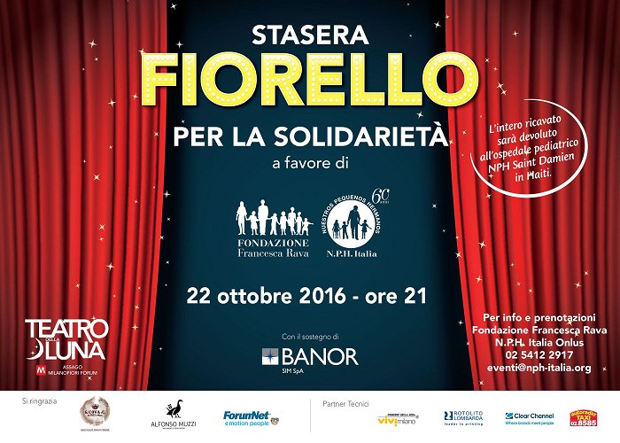 Teatro della Luna 22 ottobre, ore 21, Teatro della Luna - "Stasera Fiorello per la ... photo