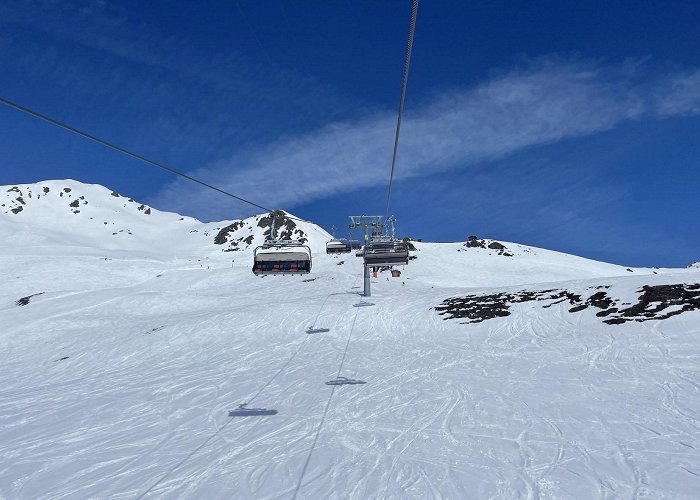 Madrisa Madrisa skiing at Klosters Switzerland photo