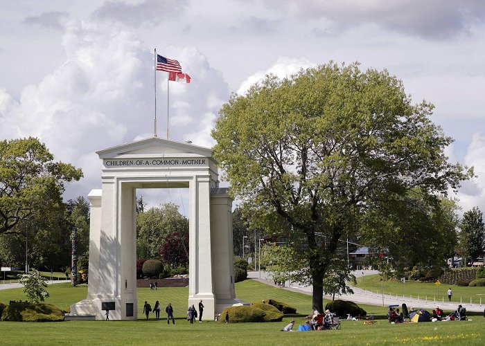Peace Arch Park Peace Arch Park to close amid dozens using it as loophole in COVID ... photo