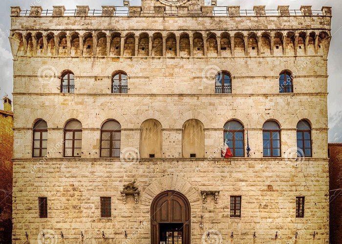 Palazzo Cervini Palazzo Comunale (Town Hall) in Montepulciano Stock Photo - Image ... photo