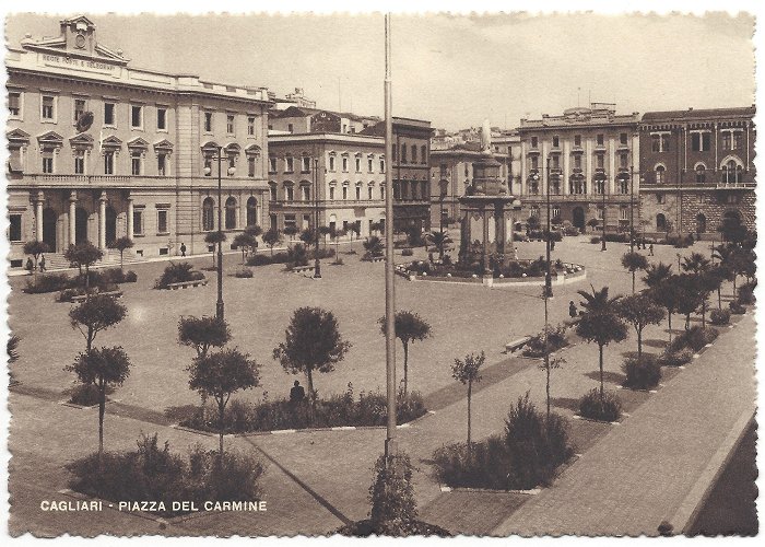 Piazza del Carmine Cagliari - Piazza del Carmine (anni '40-'50) photo