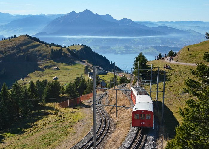 Rotstock Crazy views over lake Lucerne from Mount Pilatus or Mount Rigi photo