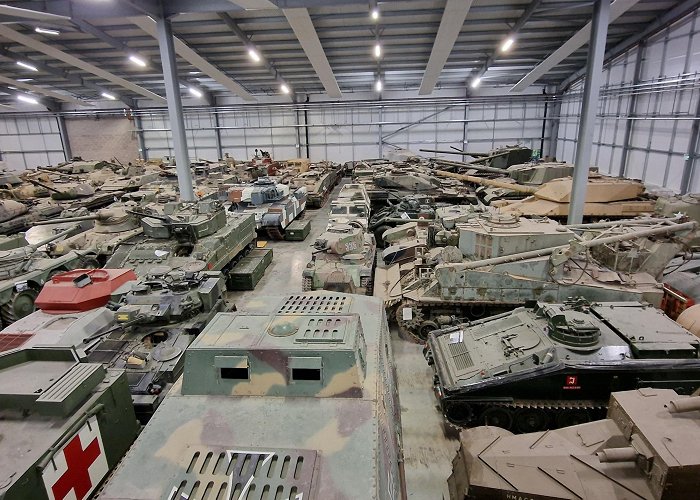 Tank Museum Vehicle restoration storage shed at Bovington Tank Museum,UK : r ... photo