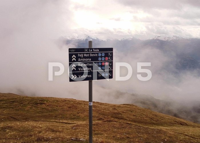 Petit Bonvin Mountains of Switzerland covered in clou... | Stock Video | Pond5 photo