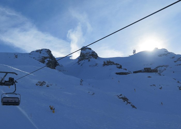 Laubersgrat Engelberg, CH, Jan. 23, 2019 | Liftlines Skiing and Snowboarding ... photo