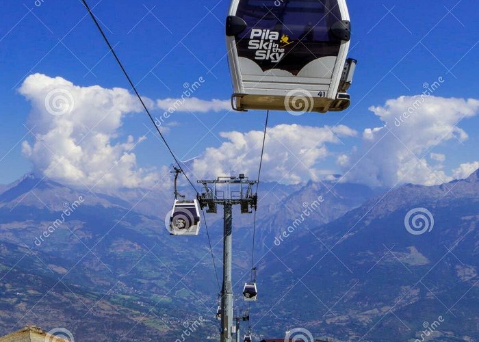 Cable Car Pila Aosta-Pila Cable Car editorial photography. Image of europe ... photo