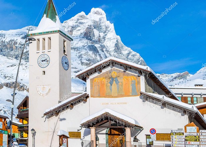 Plan Maison Breuil Cervinia Italy December 2018 Monte Cervino Matterhorn Seen ... photo
