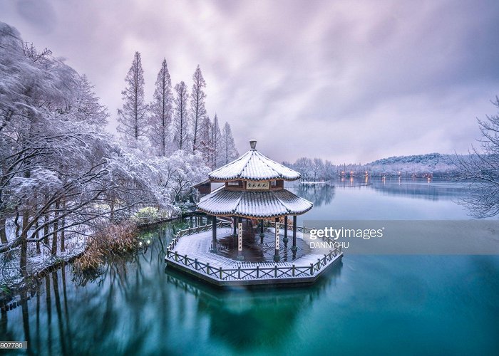 West Lake west lake in winter, hangzhou city,china | Hangzhou, Lake ... photo