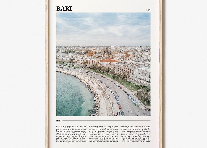 Torre Quetta Beach Bari Travel Poster, Bari Wall Art, Bari Poster Print, Bari Photo ... photo