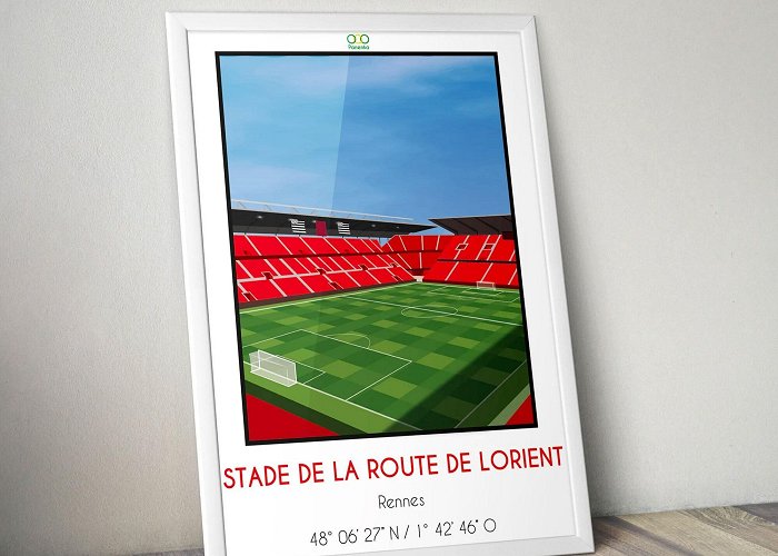 Stade de la Route de Lorient Lorient Road Stadium Poster - Etsy photo