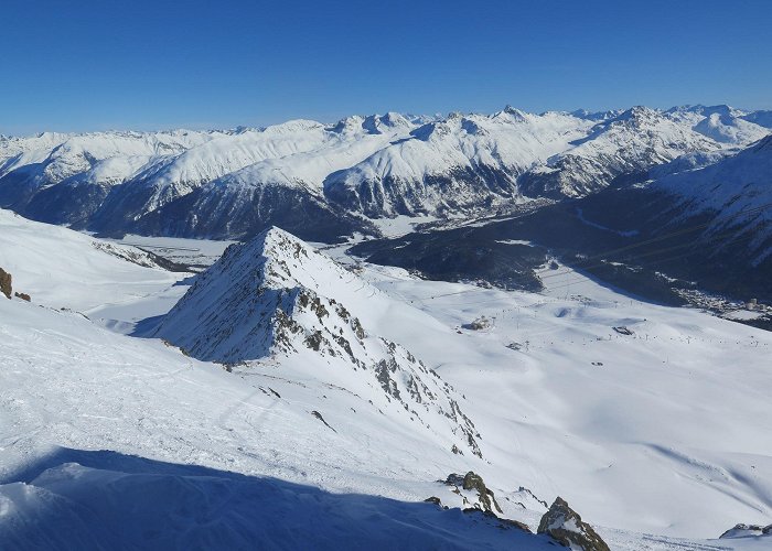 Corviglia-Piz Nair St. Moritz Corviglia, CH, Jan. 20, 2019 | Liftlines Skiing and ... photo