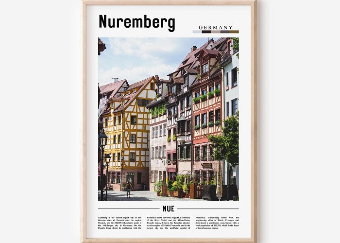 Trodelmarkt Nuremberg Print, Nuremberg Poster, Nuremberg Wall Art, Minimal ... photo