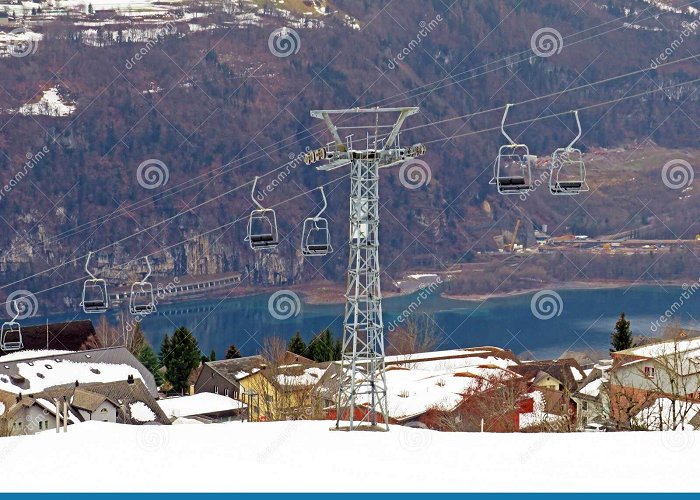 Sesselbahn Mattstock Chairlift Amden Talstat. Niederschlag-Nidederschlag or Die ... photo