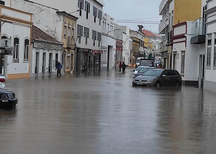 Faro downtown Faro downtown and airport flooded due to heavy rain - Portugal ... photo